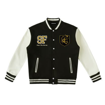 Stinger's Flame Fleeced Varsity Jacket (Sagittaurius)