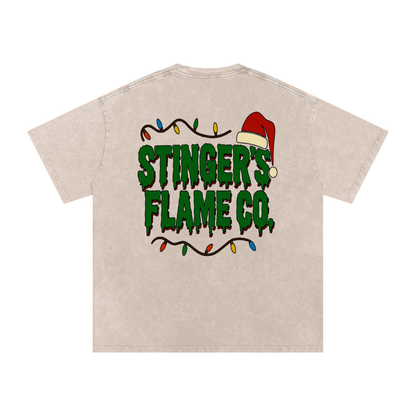 "The Grinch Was A Scorpio" Snow Washed Oversized Tee