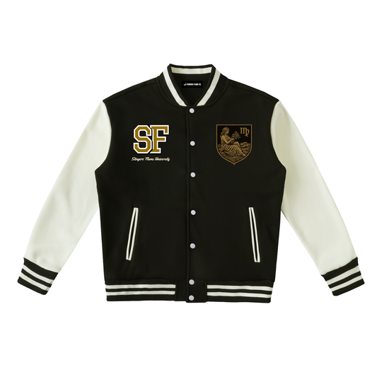 Stinger's Flame Fleeced Varsity Jacket (Virgo)