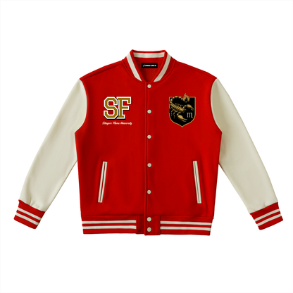 Stinger's Flame Fleeced Varsity Jacket (Scorpio)
