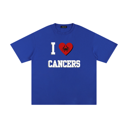 I LOVE CANCER Cotton T-Shirt (Multi-Color)