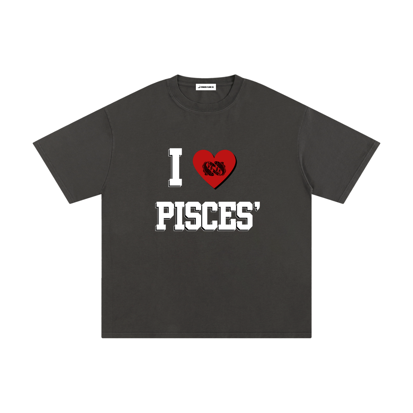 I LOVE PISCES Cotton T-Shirt (Multi-Color)
