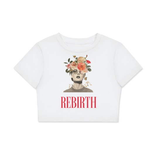 Rebirth Fitted Crop Tee | Red