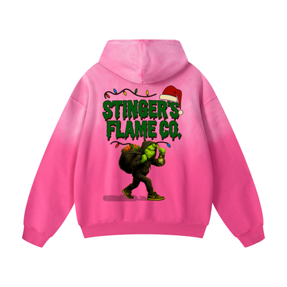 “The Grinch Was A Scorpio” Heavyweight Sunfade Oversized Hoodie