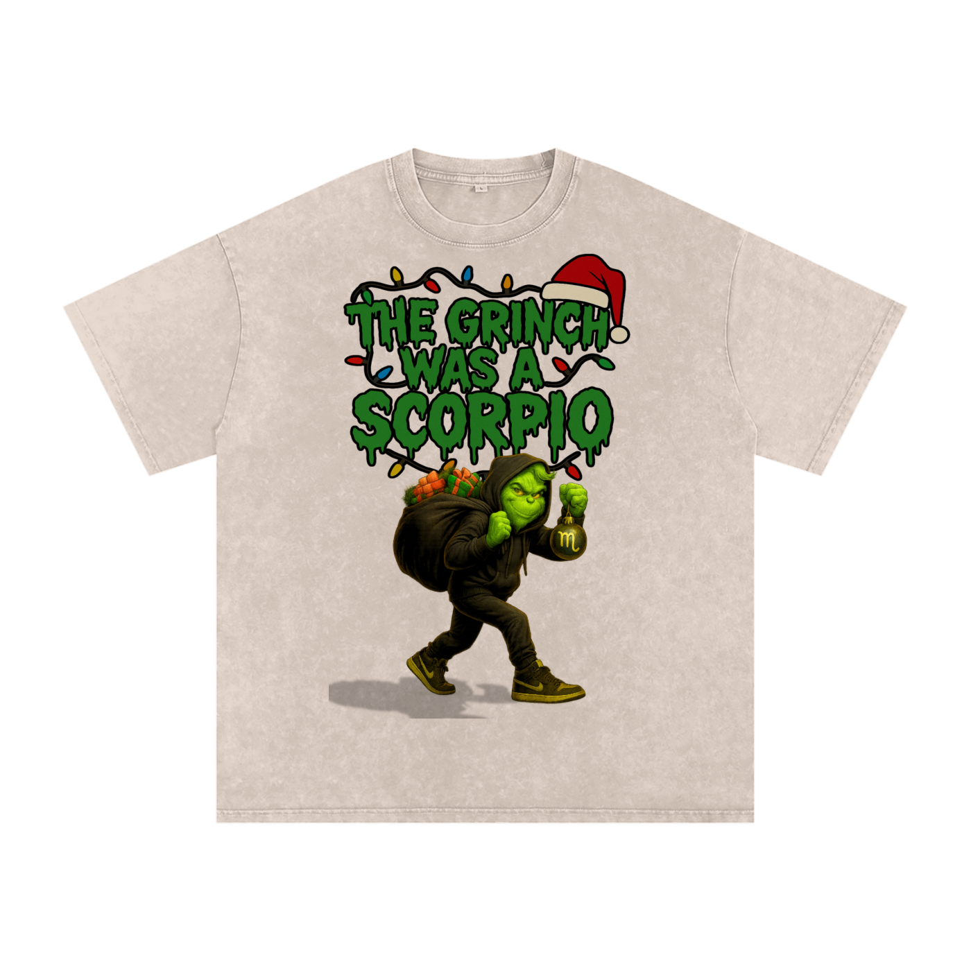 Scorpio,Holiday,Christmas,Streetwear,Premium,Cotton,Zodiac,Festive,Unisex,Casual