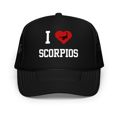 I ❤️ Scorpios Foam Trucker Hat